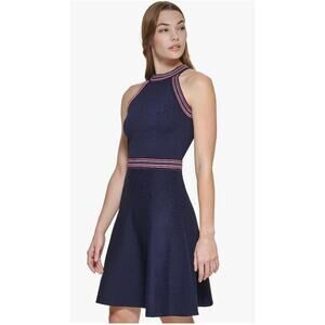 Vince Camuto Women's Halter Neck Casual Sleeveless Dress Size Large